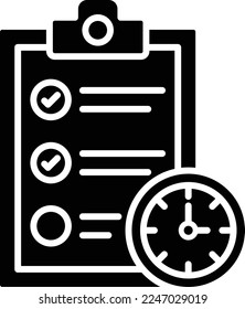 Agenda vector icon. Can be used for printing, mobile and web applications.