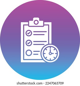 Agenda vector icon. Can be used for printing, mobile and web applications.