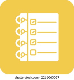 Agenda vector icon. Can be used for printing, mobile and web applications.