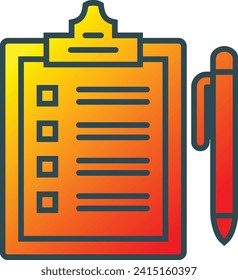 Agenda vector icon. Can be used for printing, mobile and web applications.