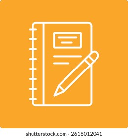 Agenda vector icon. Can be used for printing, mobile and web applications.