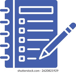 Agenda-Vektorsymbol. Kann für Druck-, Mobil- und Web-Anwendungen verwendet werden.