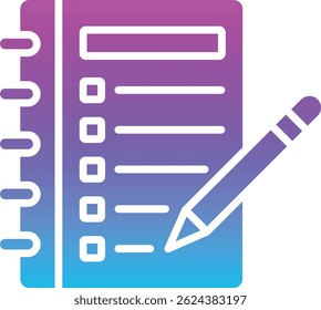 Icono de Vector de agenda. Se puede utilizar para aplicaciones de impresión, móviles y de Web.