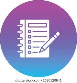 Icono de Vector de agenda. Se puede utilizar para aplicaciones de impresión, móviles y de Web.