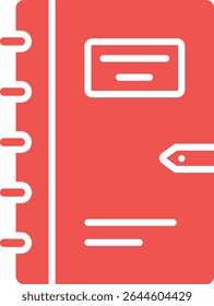 Icono de Vector de agenda. Se puede utilizar para aplicaciones de impresión, móviles y de Web.