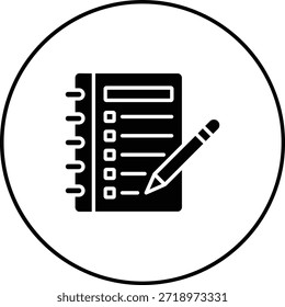 Icono de Vector de agenda. Se puede utilizar para aplicaciones de impresión, móviles y de Web.