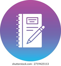 Icono de Vector de agenda. Se puede utilizar para aplicaciones de impresión, móviles y de Web.