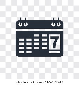 Agenda vector icon isolated on transparent background, Agenda logo concept