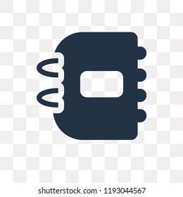 Agenda vector icon isolated on transparent background, Agenda transparency concept can be used web and mobile