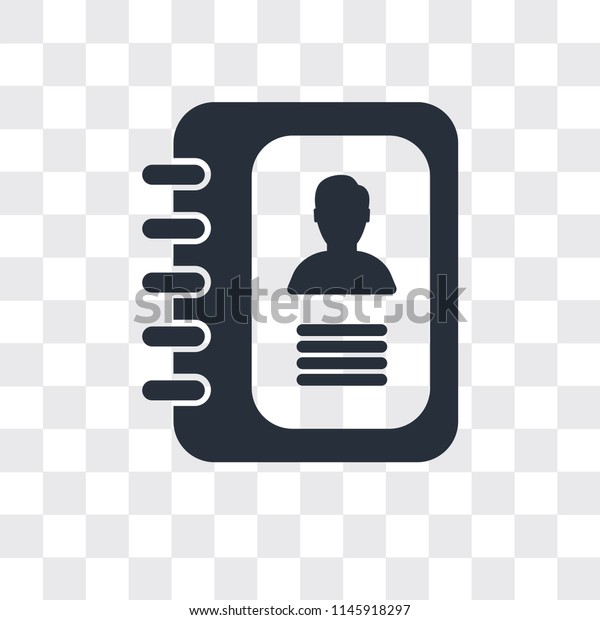 Agenda Vector Icon Isolated On Transparent Stock Vector Royalty Free