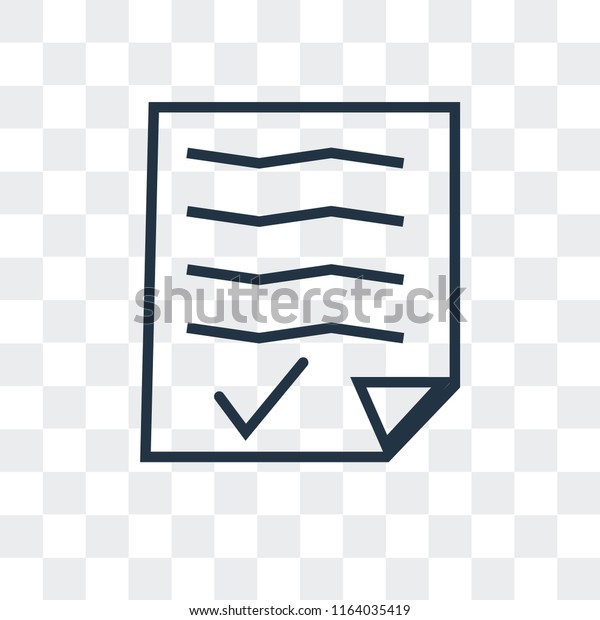 Agenda Vector Icon Isolated On Transparent Stock Vector Royalty Free