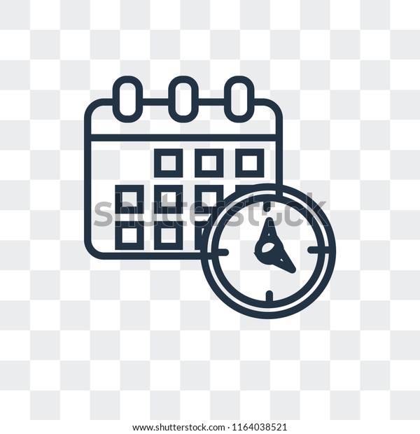 Agenda Vector Icon Isolated On Transparent Stock Vector Royalty Free