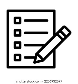 Agenda Vector Line Icon Design