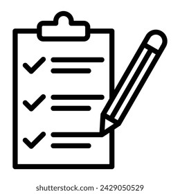 Diseño de iconos de línea vectorial de agenda