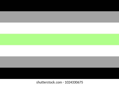 Agender pride flag movement lgbt, flat icon. Element of sexual minorities, gays and lesbians. Vector illustration of a colorful sign