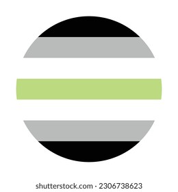 Agender Pride Flag. Symbol of Agender Community.