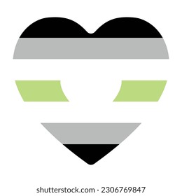 Agender Pride Flag. Symbol of Agender Community.