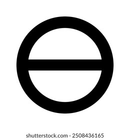 Agender-Symbol, Geschlecht-Symbol, Vektordesign