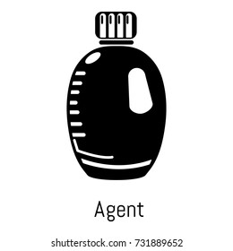 Agent bottle icon. Simple illustration of agent bottle vector icon for web