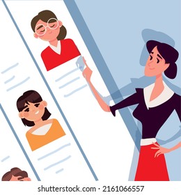 agent choose workers with cv, design