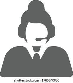 Agent, customer support icon design