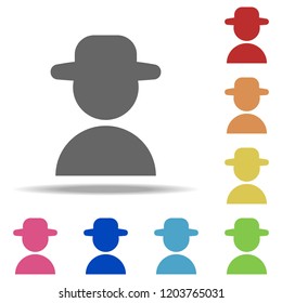 agent icon. Elements of web in multi color style icons. Simple icon for websites, web design, mobile app, info graphics