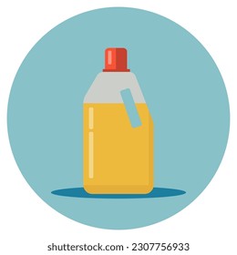 Сleaning agent illustration icon. Сleaning agent in a flat style. Cleaning equipment set