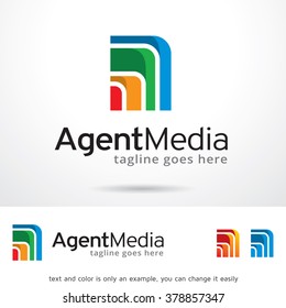 Agent Media Logo Template Design Vector 