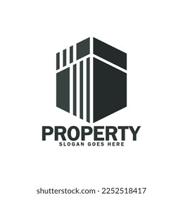 agent property logo simple minimalist design