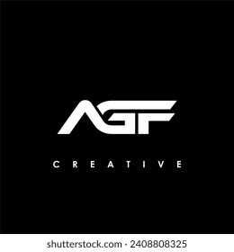 Vektor-Vektorgrafik der ersten AGF-Buchstaben-Vorlage für das Logo