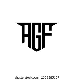 AGF letter logo design with white background in illustrator, vector logo modern alphabet font overlap style, calligraphy designs for logo, Poster, Invitation, etc.