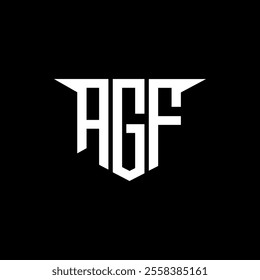 AGF letter logo design with white background in illustrator, vector logo modern alphabet font overlap style, calligraphy designs for logo, Poster, Invitation, etc.