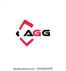 AGG creative minimalist letter logo. AGG unique vector initials alphabet letter logo design
