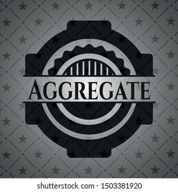 Aggregate black badge. Vector Illustration. Detailed.