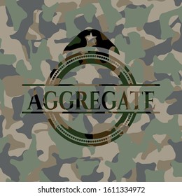 Aggregate on camo texture. Vector Illustration. Detailed.