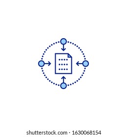 aggregation creative icon. From Analytics Research icons collection. Isolated aggregation sign on white background