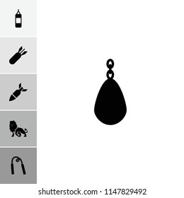 Aggression icon. collection of 6 aggression filled icons such as rocket bomb, chain weapon, boxing bag. editable aggression icons for web and mobile.
