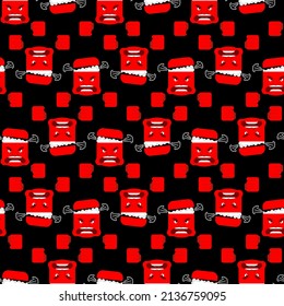 Aggression pattern seamless. Anger background. wrath texture