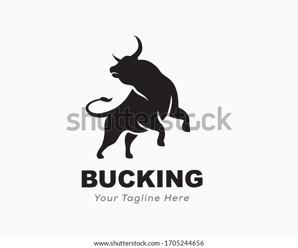 Aggression wild\
bull attack logo design\
inspiration