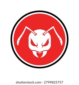 Aggressive ant insect mascot logo symbol vector abstract design vector