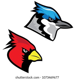 Aggressive Bird Mascot Vectors