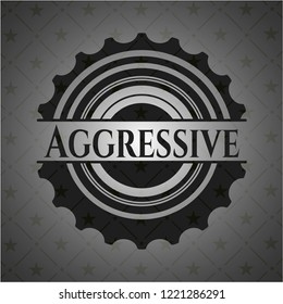 Aggressive black emblem