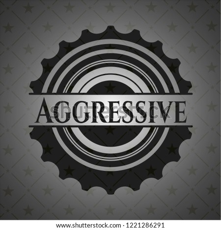 Aggressive black emblem