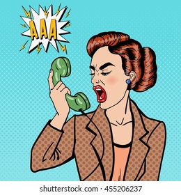 948 Angry woman pop art Images, Stock Photos & Vectors | Shutterstock