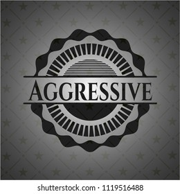 Aggressive dark emblem