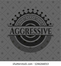 Aggressive dark emblem