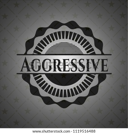 Aggressive dark emblem