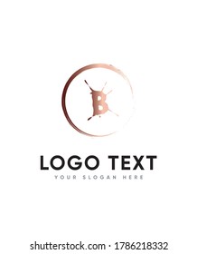 Aggressive display letter type B logo template, Vector logo for business and company identity