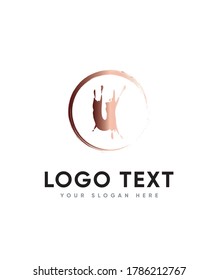 Aggressiver Anzeigenbrief Typ U Logo Vorlage, Vektorlogo für Unternehmen und Firmenidentität