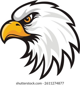 Aggressive Eagle head Mascot Logo Design with Modern illustration Concept Style for Badge and Emblem
